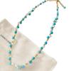 Vintage Style French Blue Turquoise Pearl Beaded Necklace – Exquisite & Versatile Collarbone Accent