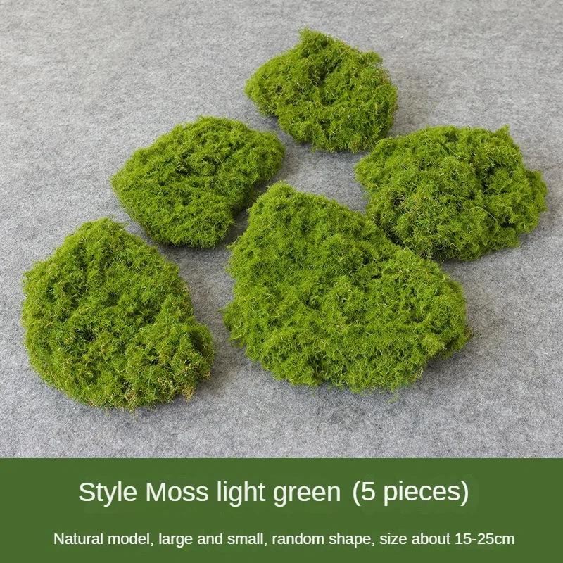 Artificial Grass Mat Green Simulation Moss Carpet Flower Shop Bonsai Landscape Decorations DIY Outdoor Garden Fake Rock Turf