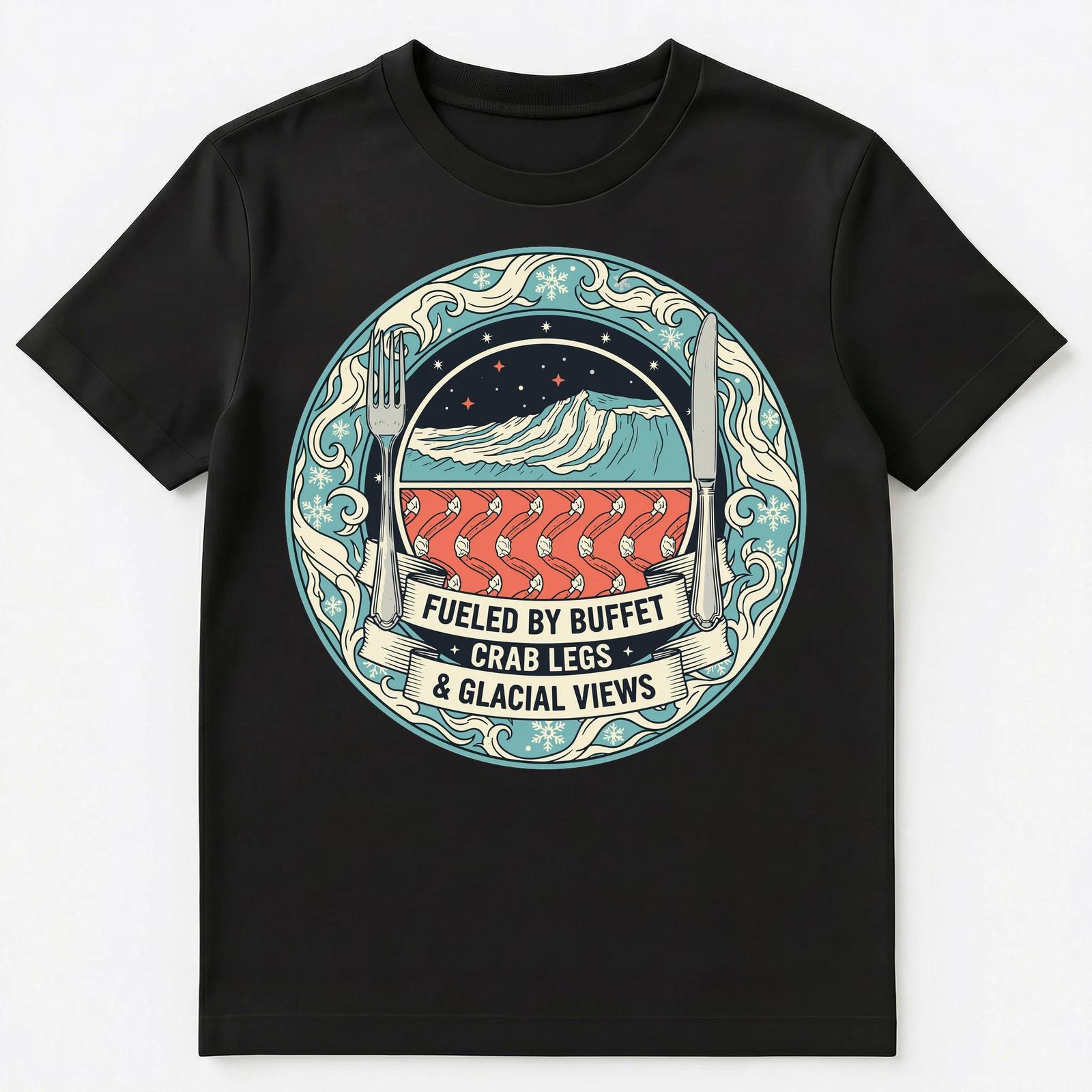 

Arctic Cruiser Crab Legs Buffet Glacier Lover Travel Unisex T-Shirt XL
