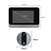 1080P HD Camera Door Monitor Household Smart WiFi Electric Doorbell Peephole Viewer 4.3 Inch LCD Screen Night Vision Door Eye
