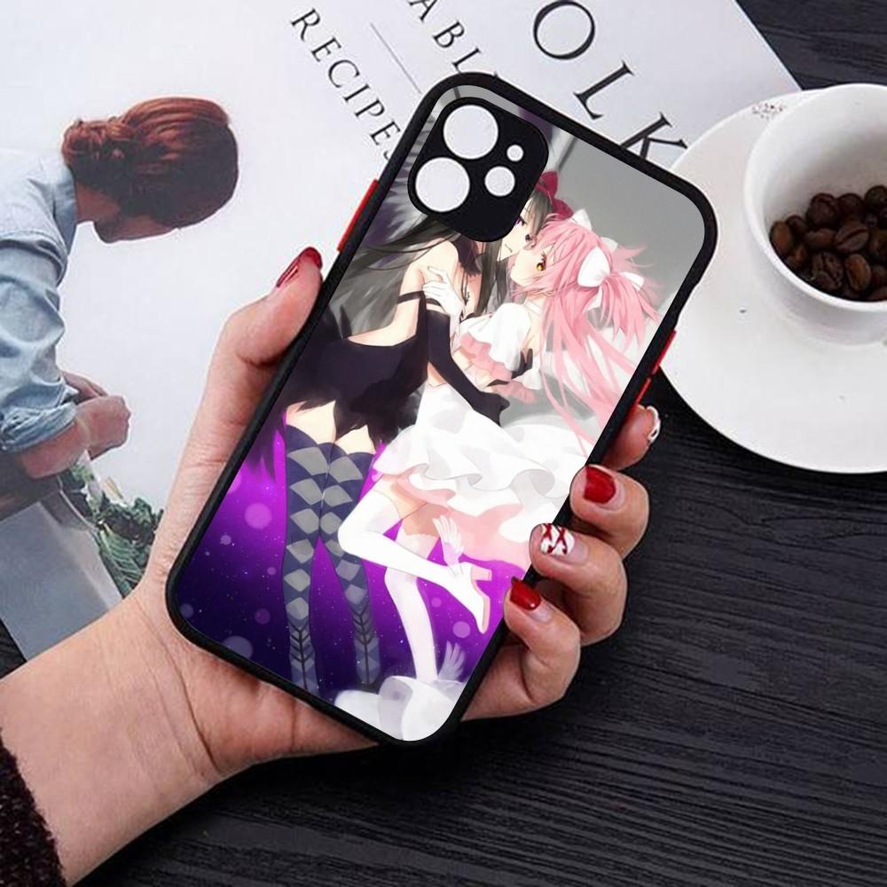 Puella Magi Madoka Magica Phone Case For IPhone 14 11 12 13 Mini Pro Max 8 7 Plus X XR XS MAX Translucent Matte Cover