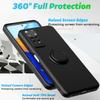 Coque de téléphone avec support anneau magnétique pour Xiaomi Redmi Note 11S 10 Pro Max Mi 11 Lite 12 12X Housse arrière en silicone liquide TPU Fundas