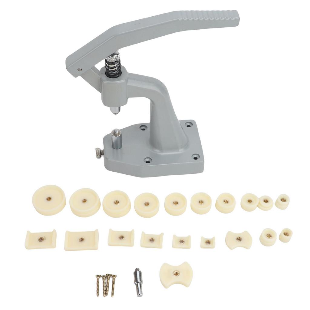 Watch Press Tool Repair Kit Battery Replacement Watch Press Set Back Case Closer with 20 Dies for Watchmakers