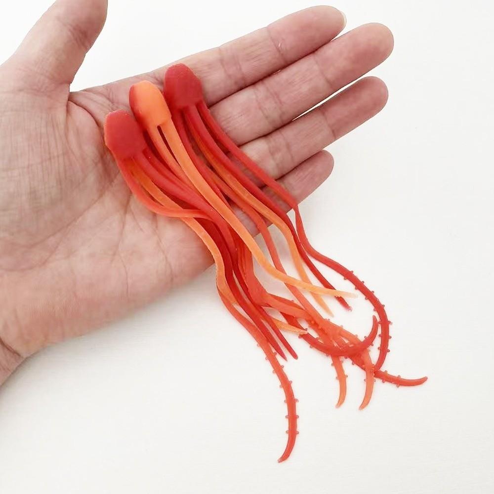 

3pcs Useful Plastic Fishing Soft Lures Octopus LifeLike Realistic Fishing Bait Double Tailed Vibrant Colors Soft Fake Bait