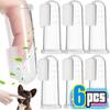 Silicone Soft Pet Finger Cuff Toothbrushes Dog Brush Bad Breath Tartar Teeth Care Tool Cat Cleaning Scrub Silicagel Pet Supplies