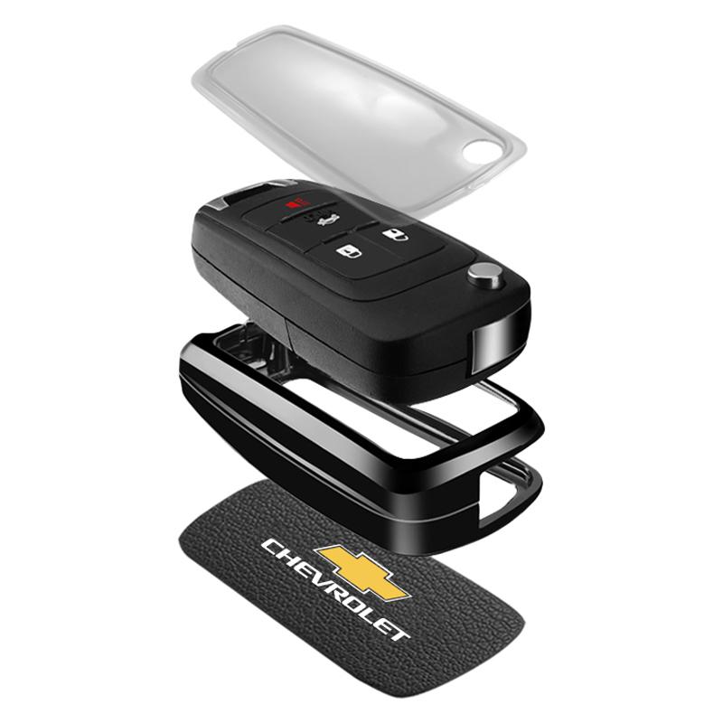 For Chevrolet Onix Equino Orlando Cruze Spark Sonic Camaro Volt Bolt Trax Malibu Blazer Traverse Seeker Alloy Car Key Case Cover