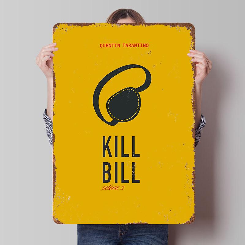 

Kill Bill Poster Customized Wall Art Vintage Metal Signs Retro Tin Plaque for Man Cave Interior Decoration Living Room Decor Men 20x30cm（7.8x11.8inch）