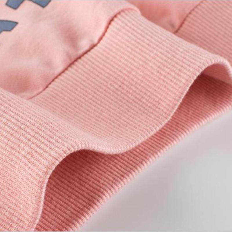 Brand Girls' Sweater New Children's Cartoon 100% Cotton Top