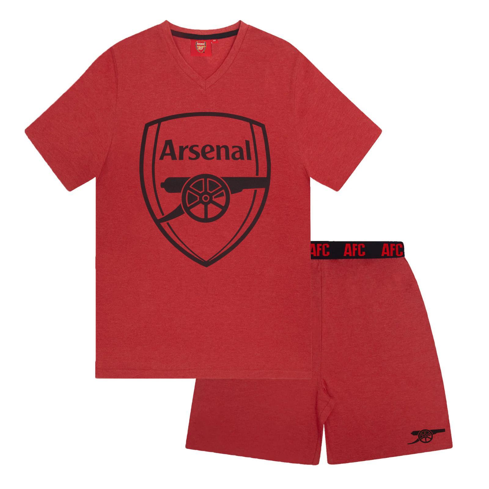 Męski krótki zestaw piżamowy Arsenal FC XXL ceglasty kolor