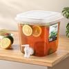 Caraffa per Acqua Trasparente da Frigorifero con Coperchio per Succhi Cold Brew Grande Capacità Dispenser per Bevande Essenziale per la Cucina