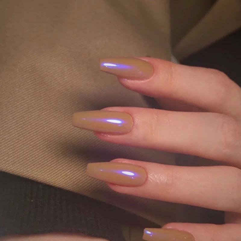 1 PC Nail Tool Ice Transparent Nude Color Powder Aurora Powder Net Red Manicure Magic Color Mirror Flour Powder