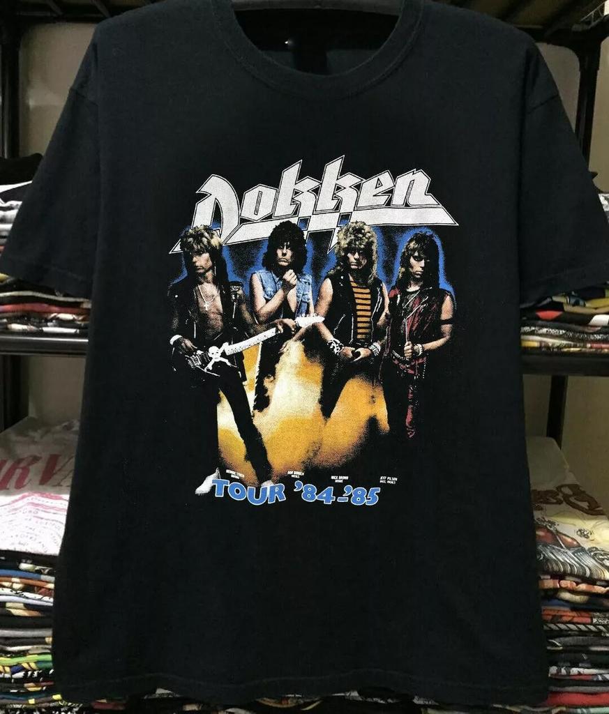 Dokken Tooth Nail Tour Maglietta da Uomo Nera Unisex Tutte le Taglie S-5XL XY384