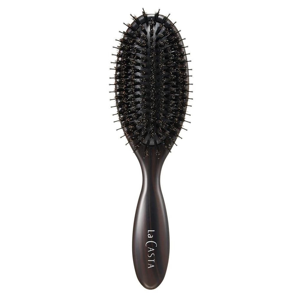La CASTA Head Spa Brush Hard Hairbrush Brown