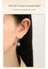 Tichiya Hetian Jade Round Bead Earrings for Women: S925 Sterling Silver, New Chinese Style, High-End Temperament Ear Hooks.