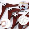10pcs Clothes Hooks Organizer Clothes Hangers Connectors Velvet Hook Hanger Hook For Extend Velvet Dress Extender Hangers
