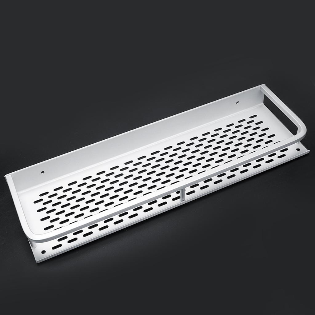 Wall Mounted Space Aluminum Bathroom Shower Holder Shelf Storage Rack Organizer40x12x4cm