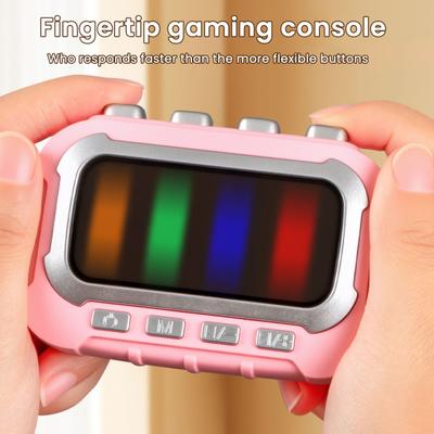 Fingertip Rhythm Games Rhythm Flick Electronic Stress Relief Toy 4 Modes Rhythm And Music Games Toy Improves Reaction Speed for Kids Teens Adults