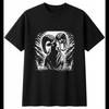 Charcoal Ram in Water Wildlife Mens T-Shirt Black 100% Cotton Wild Animal
