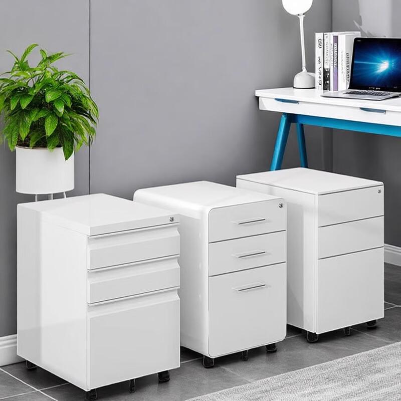 Steel 3-Drawer Under-Desk Mobile Cabinet