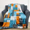 Blocks Flannel Blanket Throw Blanket Soft Warm Sofa Bed Camping Car Home Decor Unique Christmas Gift C9301717
