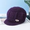 Neue Hüte für mittlere und ältere Frauen Winterwollmützen halten warm Winter-Hüte für ältere Damen Fleece Herbst- und Wintermützen gestrickt