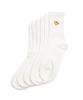 Mark Gonzales Angel Wappen Middle Socks 3-Pack - White