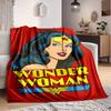 1 stuks Wonder Woman, Superhelden Deken Polyester Vezel, Comfort voor Alle Seizoenen voor Bank, Bed, Kantoor, Auto, Kamperen Ideale Huisdecoratie & Cadeau, Kantoorcomfort