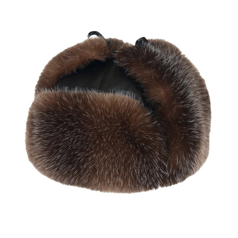 Winter Imitation Fox Hair Raccoon Hair Lei Feng Hat Men and Women Plush Warm Cold Ear Protection Fur Foreign Trade Fur Hat
