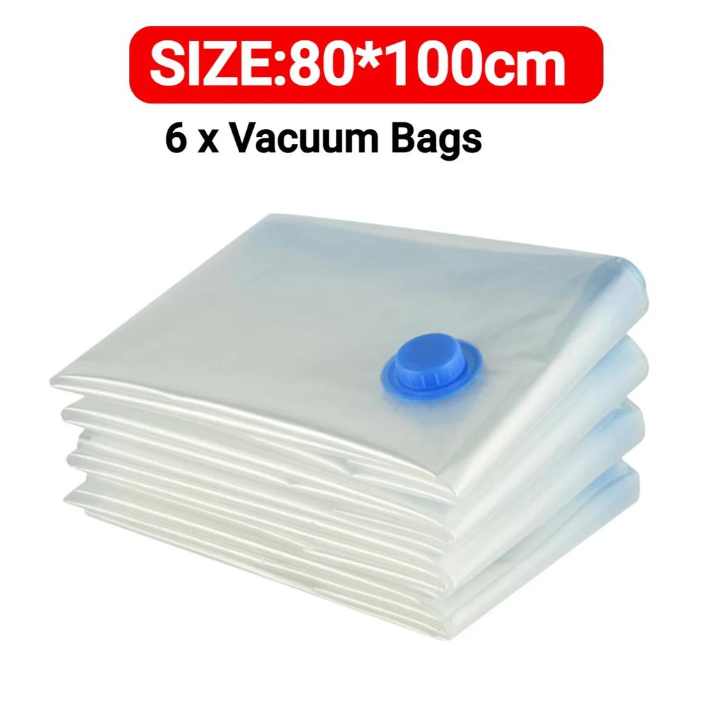 Folding Compressed Organizer Reusable Vacuum Storage Bags Dustproof Space Saving Hand Pump Blankets Clothes Pillows Organizer
