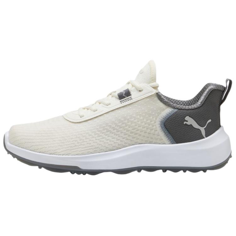 New PUMA FUSION CRUSH Low Top Golf Shoes Men's Beige Black 379204-08