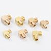 M12 M14 M16 M18 Metrico 1/8" 1/4" 3/8" 1/2" BSP Maschio Gomito a 90 Gradi Raccordo Tubo in Ottone Connettore Accoppiatore Acqua Gas Olio