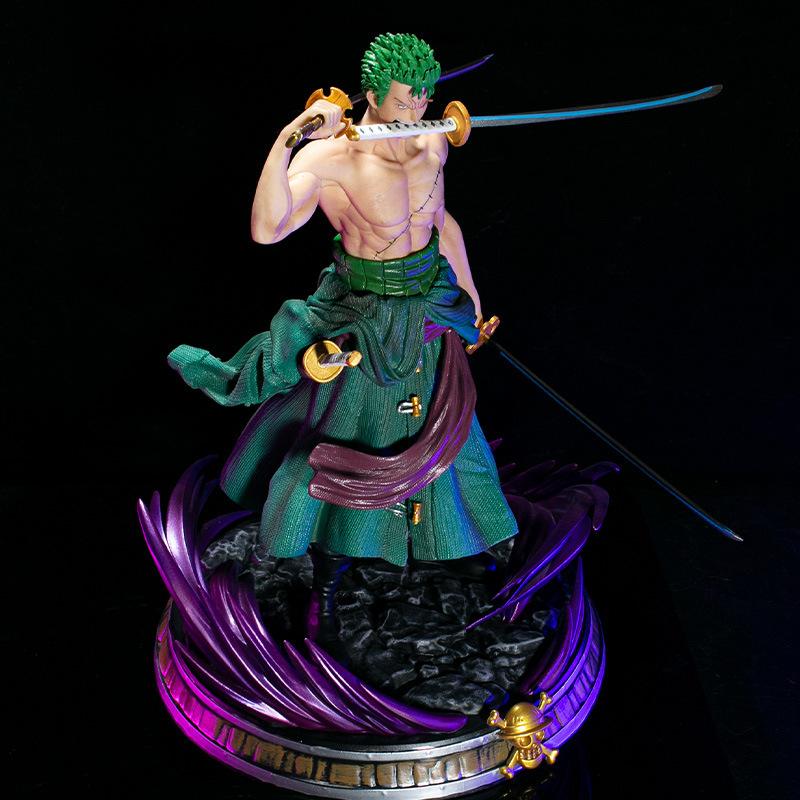 Roronoa Zoro Figurine 34cm Three Sword Style GK Premium Collectible Anime Figure Gift