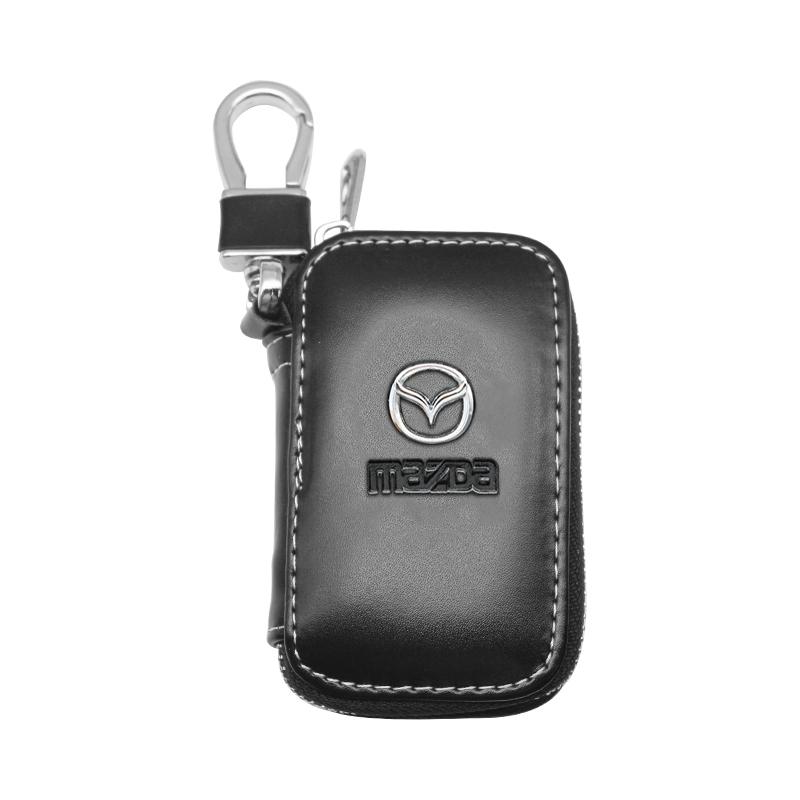 2025 Hot Leather Car Key Case Holder Key Cover Accessories For Mazda 3 6 Cx30 Cx9 Cx5 Cx8 MX5 MX30 X5 X9 S30 Key Cover Demio Ate