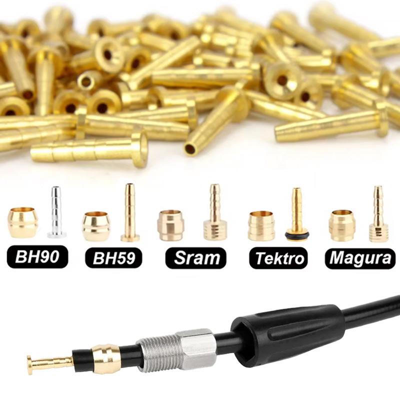 MEROCA 4/10/20set Mountain Bike Oil Needle Hydraulic Brake Olive Head For SHIMANO BH90 BH59 SRAM MAGURA TEKTRO Cycling Parts