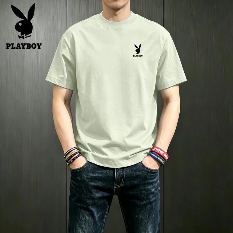 PLAYBOY Men's Pure Cotton Short Sleeve T-Shirt