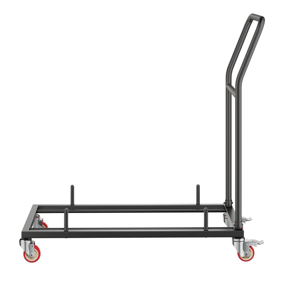 Folding Chair Rack Cart for 25 Chairs of 300 LBS L-shape Horizontal