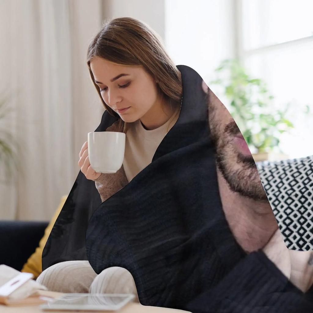 michele morrone Throw Blanket for sofa valentine gift ideas halloween Baby Blankets