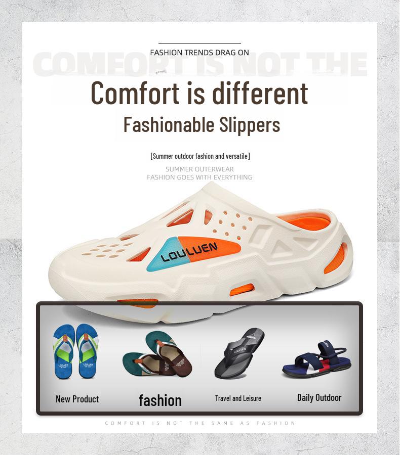 Men's Summer Trendy Casual Beach Flip Flops - Outdoor Wear Slippers