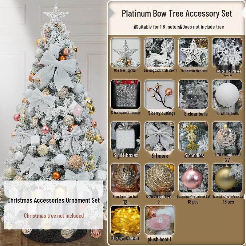 Christmas Tree Ornament Set: Decorations & Accessories Value Pack