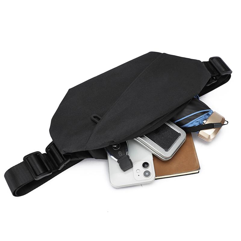 Herren Umhängetasche Sling Bag Konvertierbare Brusttasche - Crossbody/Schulter-/Hüfttasche für Pendeln & Sport