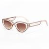 New Polygon Women Sunglasses Vintage Gradient Candy Color Cat Eye Trendy Designer UV400 Protection