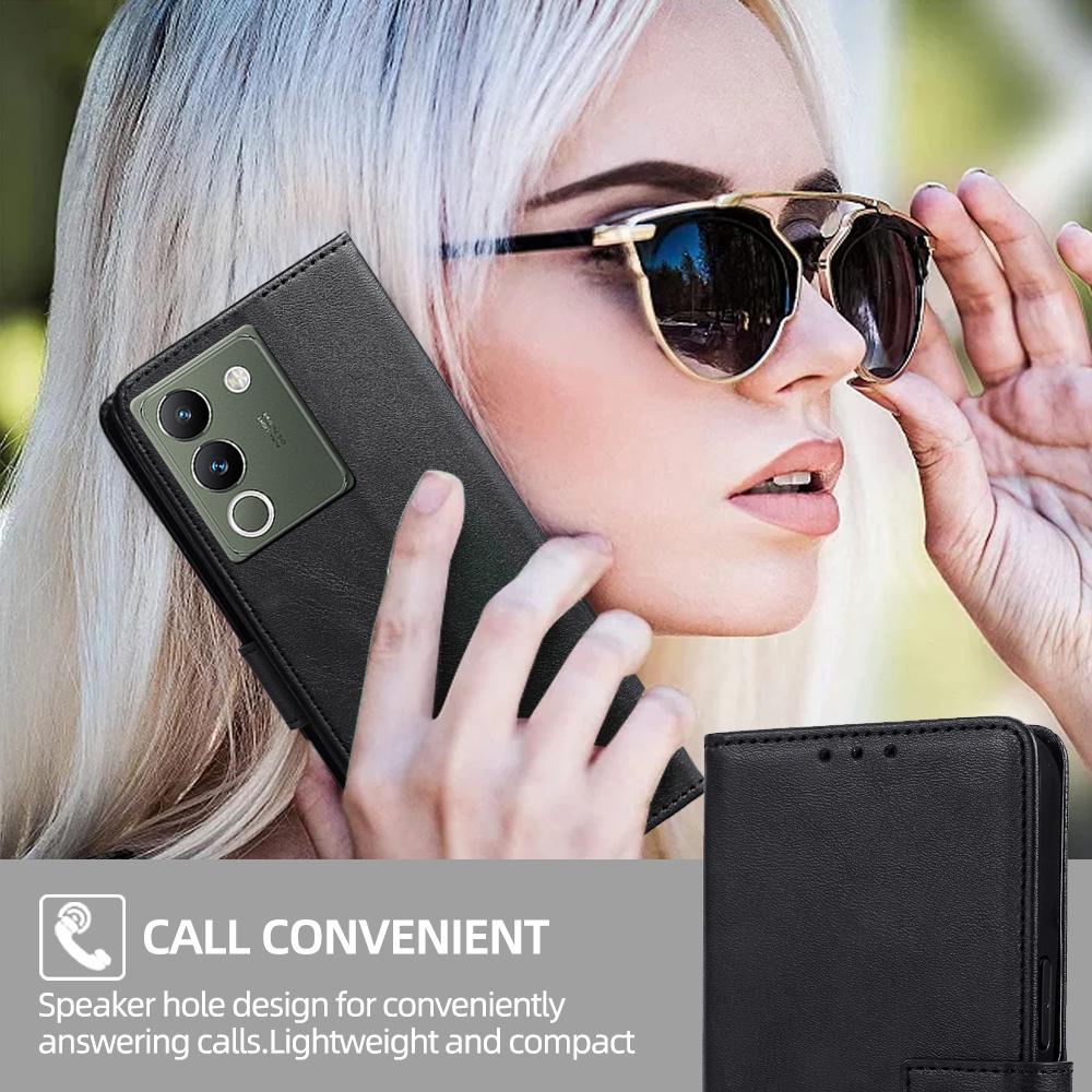 Retro Flip Wallet Case Für Vivo Y31 Y51 Y21 2020 Y20 V21E V21 V20 SE Y53S Y55S V23E Y39 Y29 Hülle PU Leder Holster Kartenfach Halter Handy Bumper