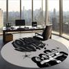 Tokio Hotel (1) Round Office Rug Decorative Floor Rug for Office Bedroom Living Room and Home Space