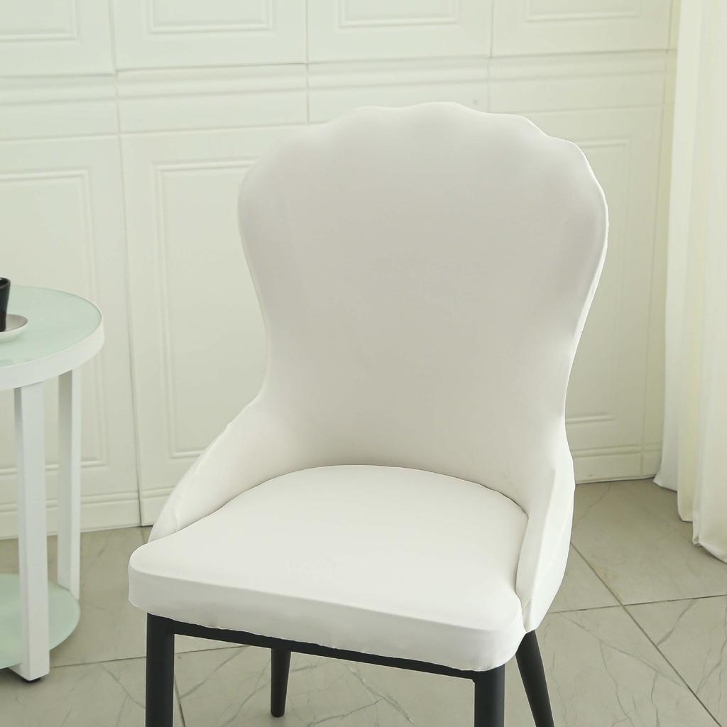 Household Chair Cover Use Modern Simple Lightweight Luxury Backrest Chair Cover Nordic Casual Cream Style Hotel Restaurant Solid Wood Chair Cover