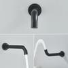 Matte Black Bathroom Shower Systerm Bathtub Faucet Wall Mount Brush Gold 2 Ways Bathtub Mixer Shower Set Mixer Tap
