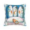Cuadros Decorations Sardines Nordic Pillow Case  Soft Pillow Cover For Living Room Sofa Kawaii Pillowcases