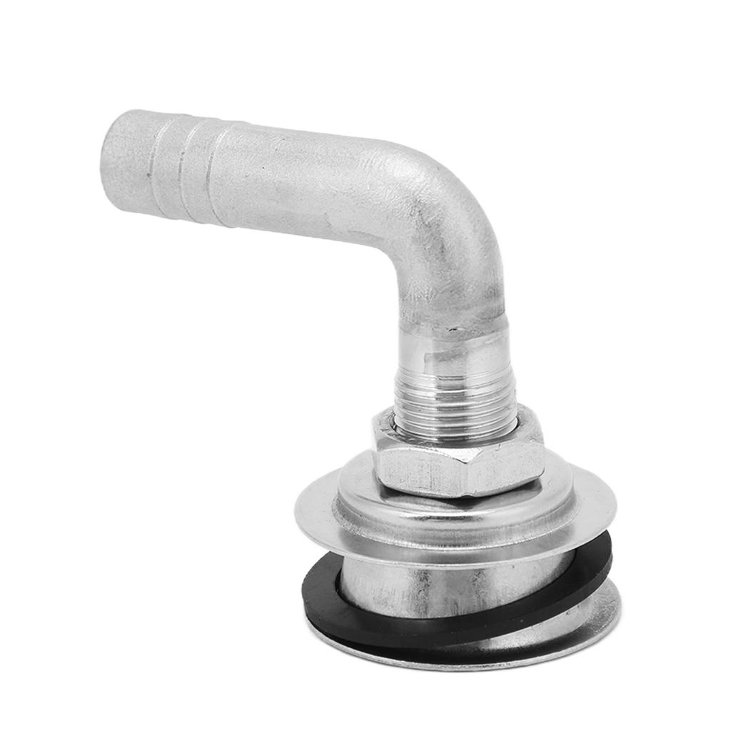 90° Boat Gas Tank Vent 316 Stainless Steel Polishing for 5/8in Hoses Yacht Marine Ship