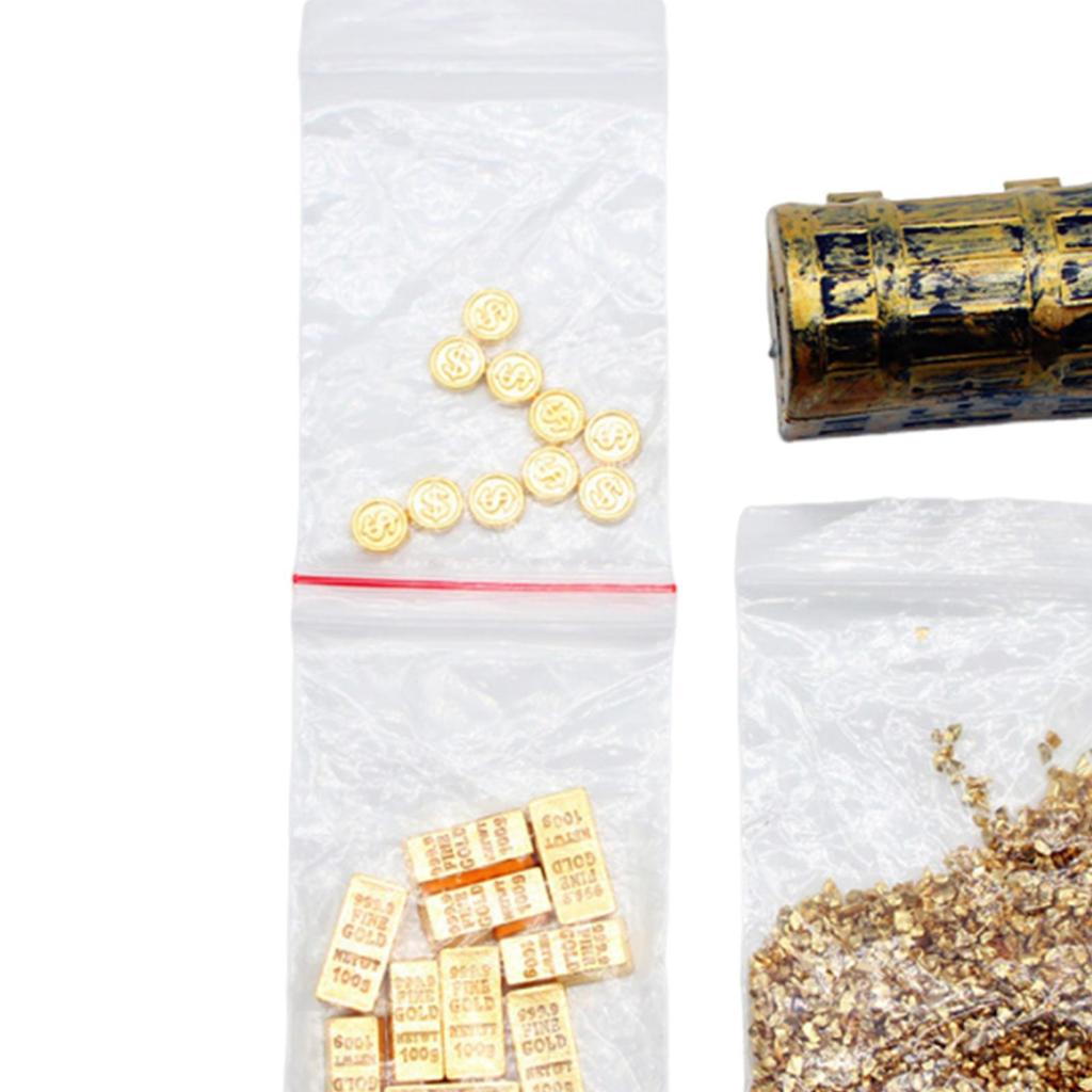 Dollhouse Treasure Chest Miniature Smooth Furniture Accessories for Birthday