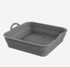 Air Fryer Silicon Basket About 20cm Round/square/rectangular Oven Baking Tray Foldable Reusable Silicone Pot Replacement Pan