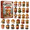 New Year Gift Sets 24 Days 3D Highland Cow Advent Calendar 2026, Christmas Countdown Festive Box with Cute Farm Cattle Mini Figurines for Holiday Desk